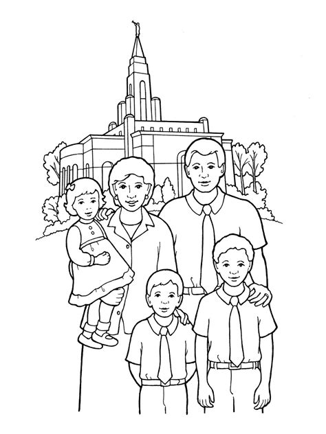 Family at the temple | For Kids - LDS Primary | Pinterest | Temple and Lds primary