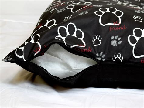 LARGE DOG BED REMOVABLE ZIPPED COVER WASHABLE PET BED CUSHION & COVER XL | eBay