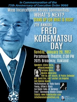 7th Annual Fred Korematsu Day Of Civil Liberties And The Constitution – 1/29/17 | 8Asians | An ...