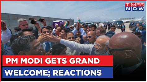 PM Modi US Visit | Great Welcome For Indian Prime Minister As He Meets ...