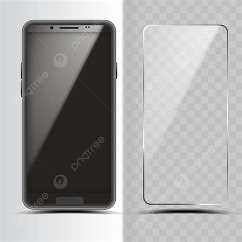 Screen Protector Vector Design Images, Smartphone And Screen Protector ...