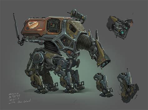 ArtStation - Cancelled Sci-Fi Project, Sean McNally | Robot art, Robot animal, Sci fi concept art