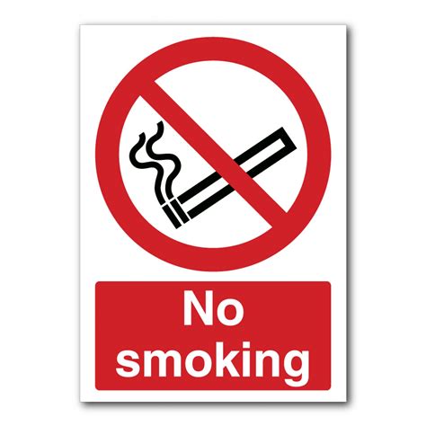 No Smoking Sign A4 Printable