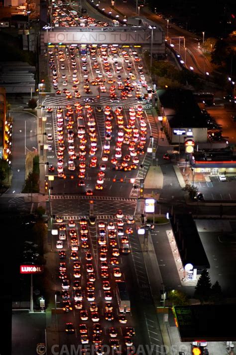 AerialStock | Aerial photograph of traffic entering the Holland Tunnel