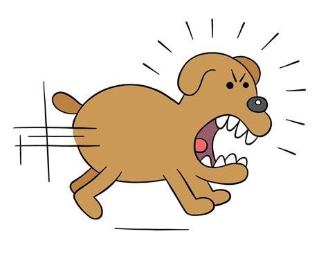 Snarling Dog Clipart For Kids