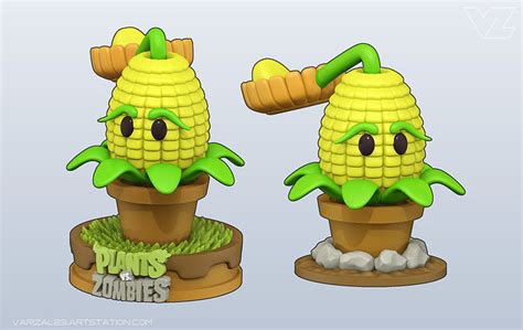 Plants vs Zombies - Kernel Pult 3D model 3D printable | CGTrader