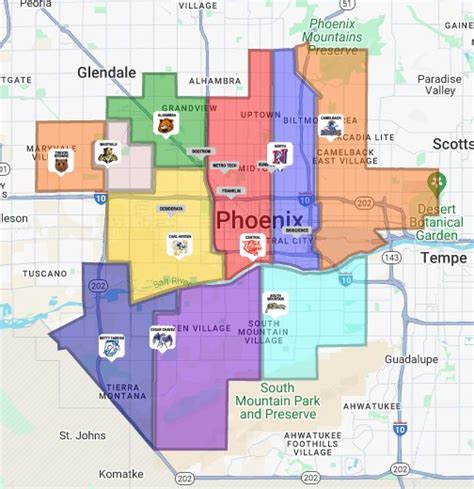 Phoenix Union High School District - Google My Maps