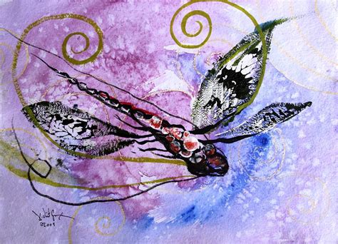 Abstract Dragonfly 6 Painting by J Vincent Scarpace