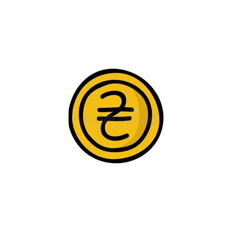 Ukrainian Hryvnia Symbol On Gold Coin Stock Vector - Illustration of ...