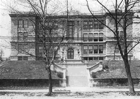 Original Belleville High School, now Belleville Middle School, Courtesy ...