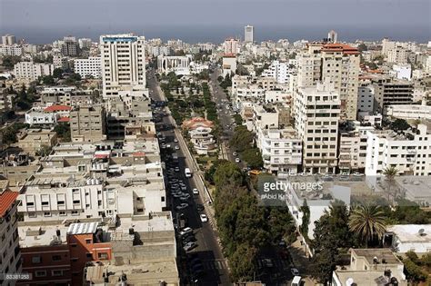 General view of Gaza city on October 20, 2008 in Gaza city, Gaza ...