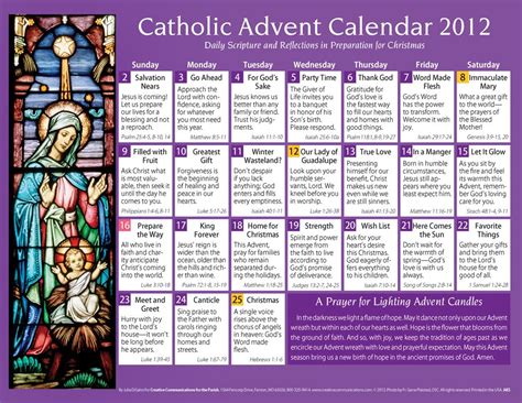 Articles For Heart Mind Soul: Catholic Advent Calendar 2012 | Catholic christmas, Catholic ...