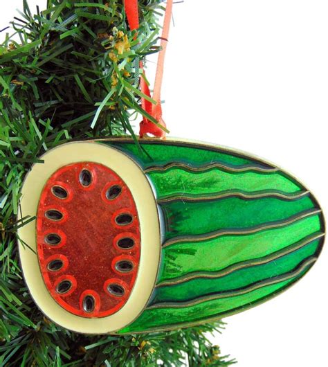 Watermelon Christmas Tree Ornament Holiday Decoration 4 Inch - Etsy