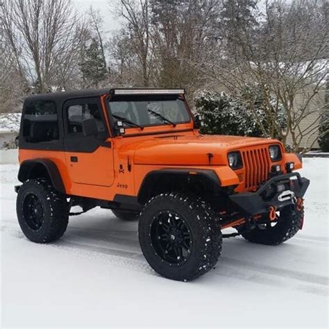 Orange Color Jeep Wrangler