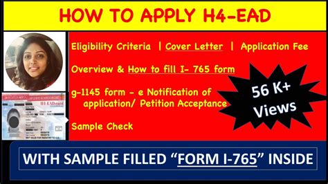 How to apply H4 EAD | FORM I-765 | NEW H4-EAD & RENEWAL | SAMPLE FILLED ...