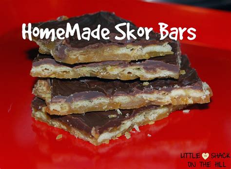 Little Shack on the Hill: Homemade Skor Bars -Super Easy!