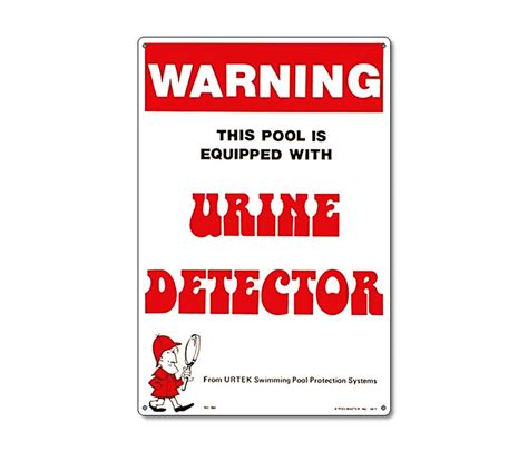 Warning – Urine Detector – Poolmaster