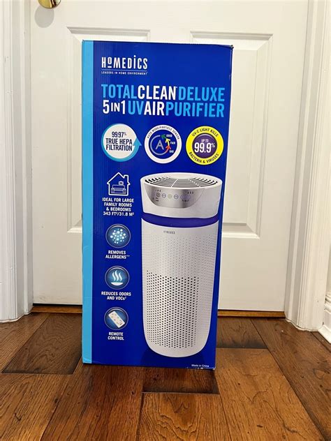 HOMEDICS TOTAL CLEAN DELUXE 5 IN 1 UV AIR PURIFIER - town-green.com