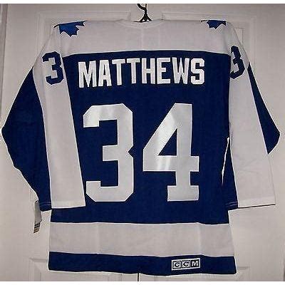 MATTHEWS Vintage Toronto maple Leafs Blue CCM 550 Jersey V-Neck ...