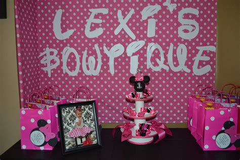 Minnie Mouse BowTique Birthday Party Ideas | Photo 28 of 28 | Catch My Party