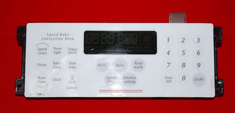 Part # 316462868 - $95 GE Oven Control Board (used, overlay fair - White)