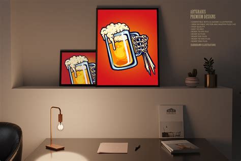 Cheers Beer Glass Toast Hand Bones By artgrarisstudio | TheHungryJPEG