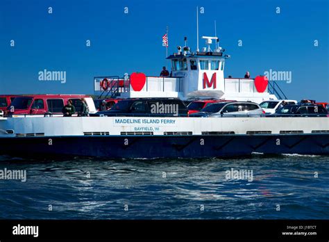 Madeline Island ferry, Bayfield, Wisconsin Stock Photo - Alamy