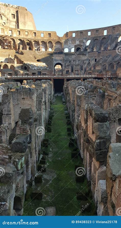 Inside of the Coliseum editorial stock photo. Image of religion - 89438323