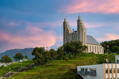 107 Akureyrarkirkja Church Akureyri Iceland Stock Photos - Free ...