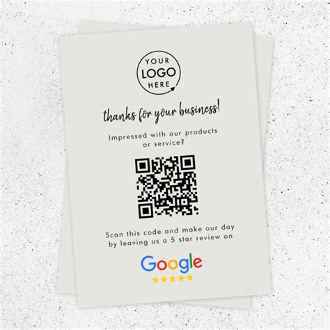 Google Review Link | QR Code Gray Business Reviews Enclosure Card | Zazzle in 2024 | Qr code ...