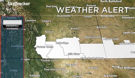 Snowfall warnings issued for parts of southern Alberta - Lethbridge | Globalnews.ca