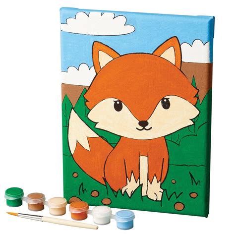 Hello Hobby Paint Your Own Fox Canvas | Michaels