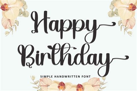 Happy Birthday Font by Inermedia STUDIO · Creative Fabrica