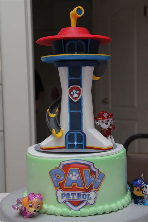 My 3D printed Paw Patrol look out tower cake topper | Paw patrol cake ...