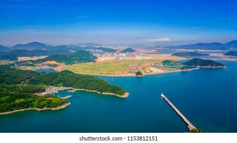 Aerial View Changwon City South Korea Stock Photo 1153812151 | Shutterstock