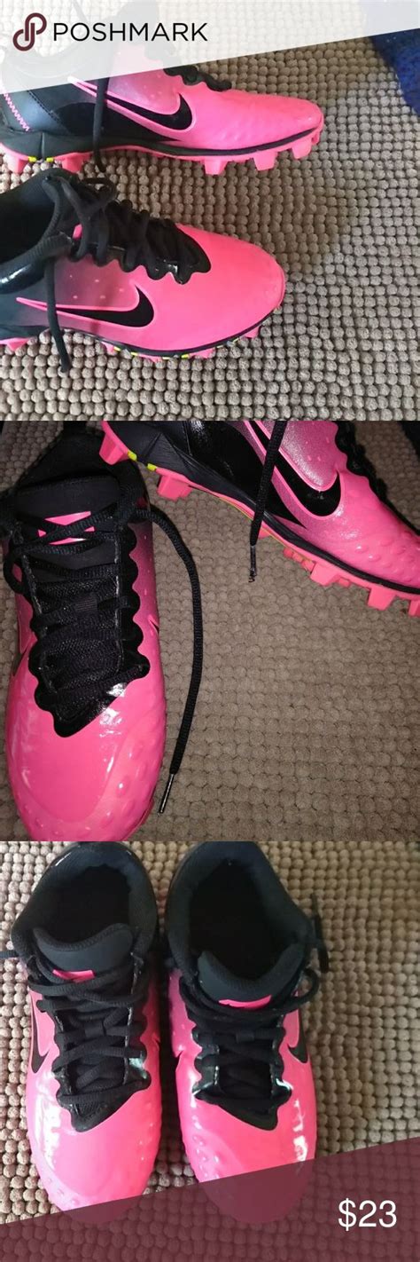 NIKE girls softball cleats size 3.5y | Pink nike shoes, Girls softball ...