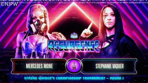 Mercedes Mone vs Stephanie Vaquer / STRONG Women's Title Tournament SF / Resurgence 2023 / WWE ...