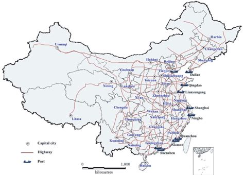 Chinese main highway network in 2012. | Download Scientific Diagram