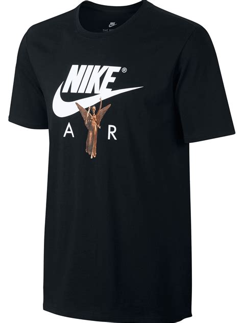 Nike - Nike Air Sportswear Swoosh Logo Men's Short Sleeve T-Shirt Black/White 856366-010 ...