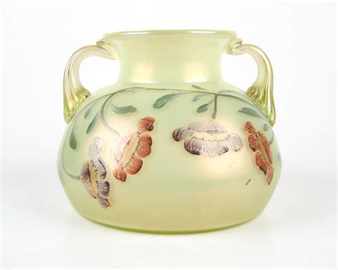 Loetz 1900s Arcadia Art Nouveau Glass Vase With Enamel and - Etsy Australia