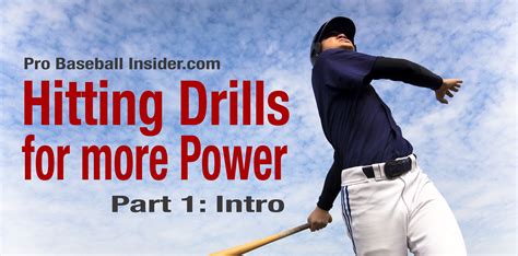 Baseball Hitting Drills for Power - Part 1, Intro [video] - Pro ...