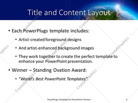 PowerPoint Template: the picture of Earth from the space (10424)