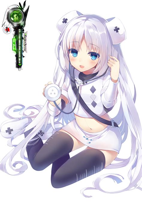 Miss Monochrome Hyper Cute Nurse Render(2vers) | ORS Anime Renders