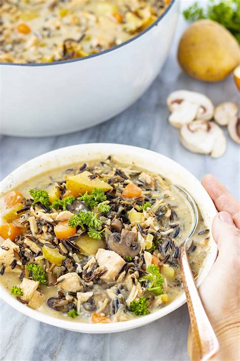 Chicken Wild Rice Soup - i am baker