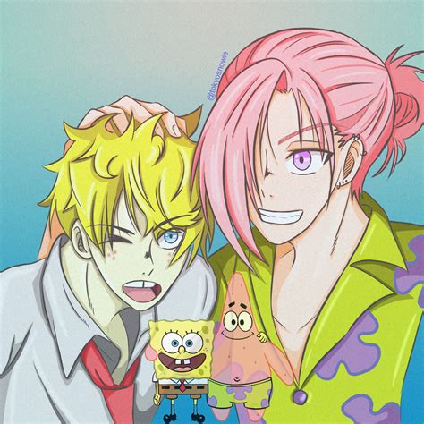 spongebob and patrick as humans by shelby_desu | Spongebob anime ...