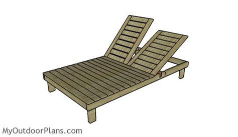 Double Chaise Lounge Plans | MyOutdoorPlans