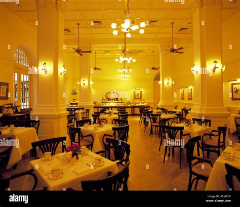 The Tiffin Room Raffles Hotel Singapore Stock Photo - Alamy