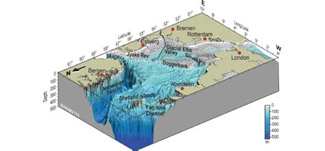 4 Bathymetry of the North Sea | Download Scientific Diagram