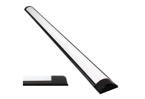 36W LED Batten Light Tube Slim Fitting 6500K 4FT – 120 cm, IP20 – BLACK – Crislight | Lighting ...