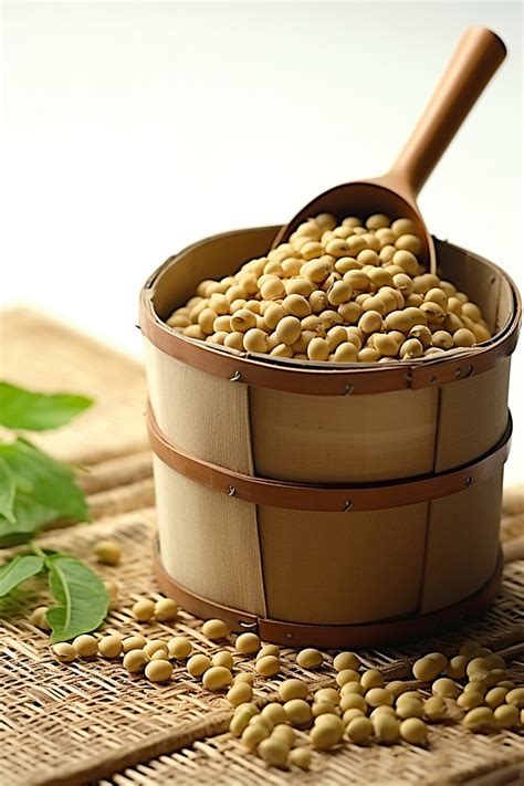 Soy Beans In Basket To Be Ready For Consumption On The Dining Table Background Wallpaper Image ...